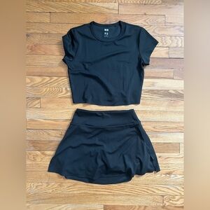 Uniqlo Gray Women's Skirt Set